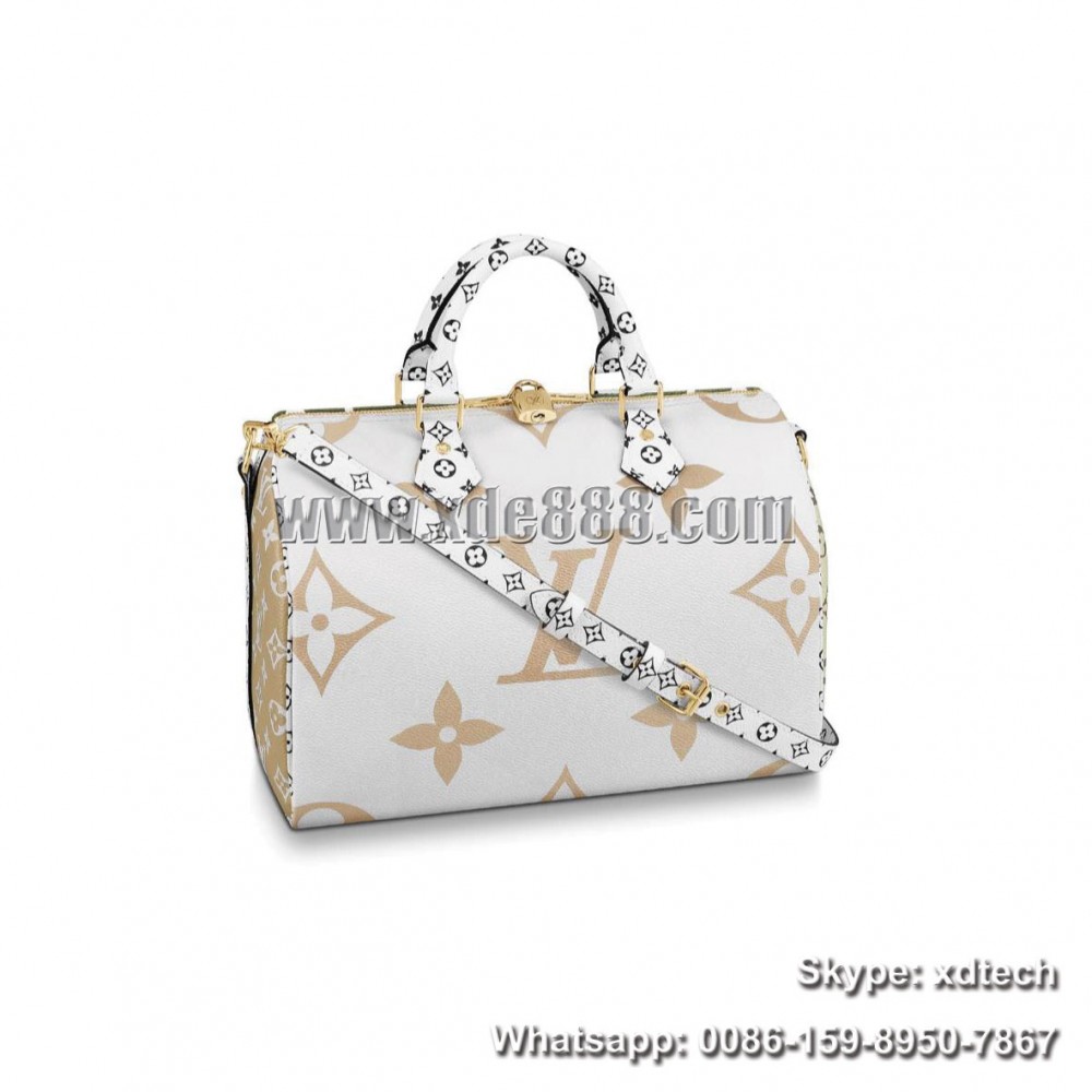 2019 Louis Vuitton Monogram White Bags Speedy Different Sizes Avaliable