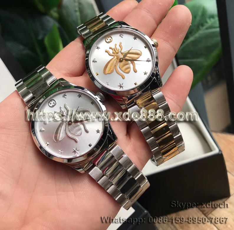 Gucci Man Watches Bee Picture Different Colors Avaliable